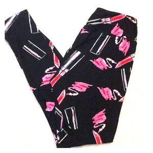 OS LuLaRoe Lipstick Leggings